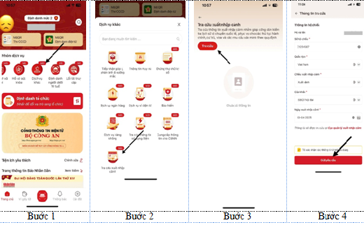 Phòng Quản lý xuất nhập cảnh: Hướng dẫn tra cứu thông tin xuất nhập cảnh trên ứng dụng VNeID